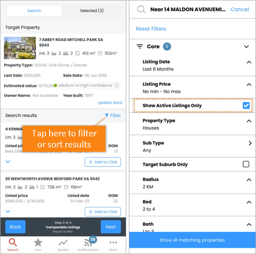 AU-RP_DATA_Mobile-CMA-Step2-comparablelistingfilter1.png