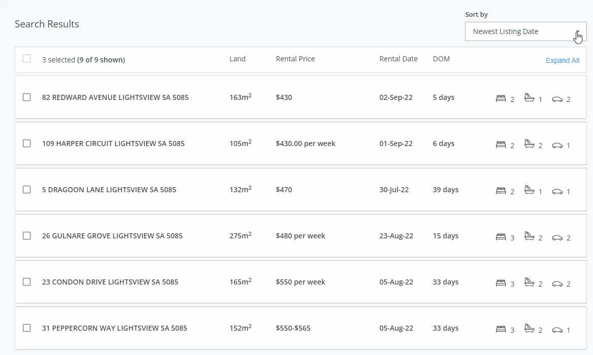 AU-Rental_CMA-comparable-results-sort.gif