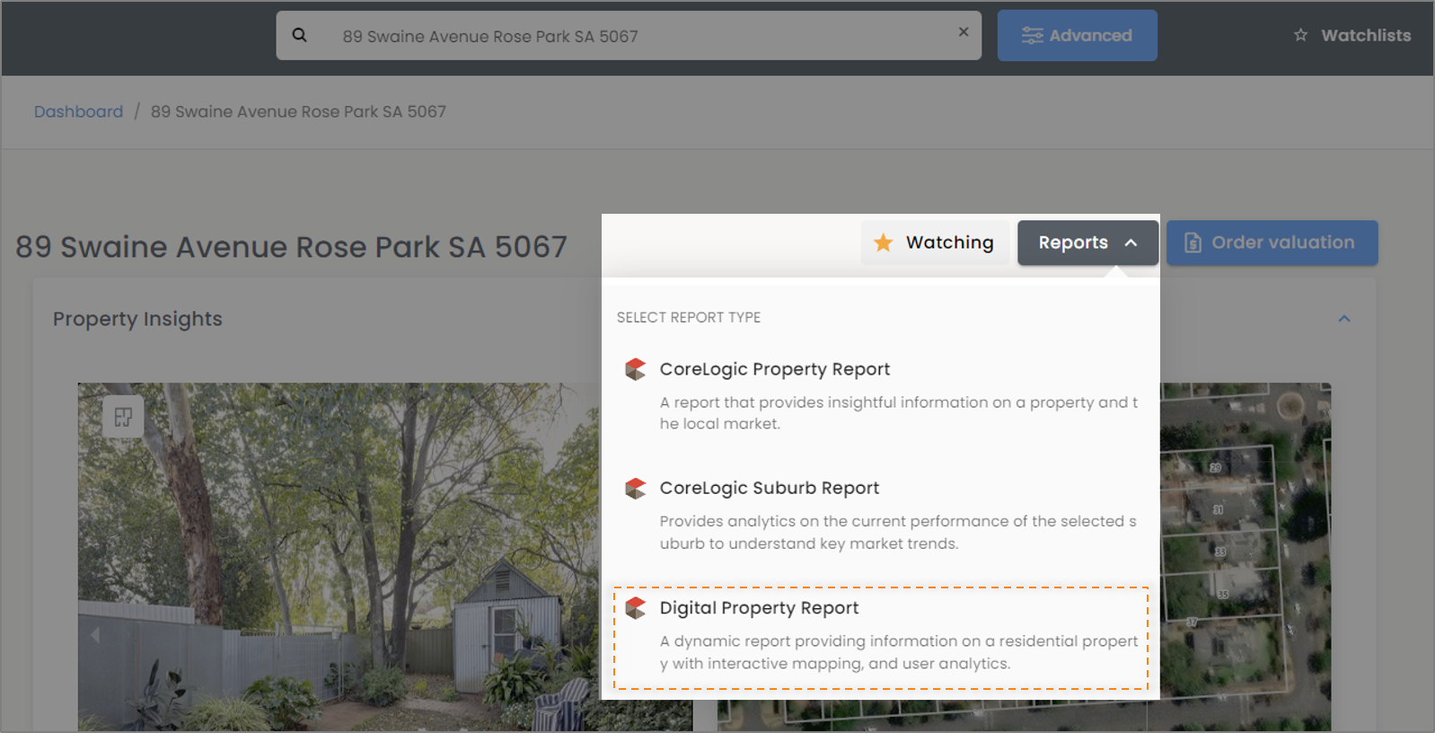 Accessing Reports on property PropertyHub.png